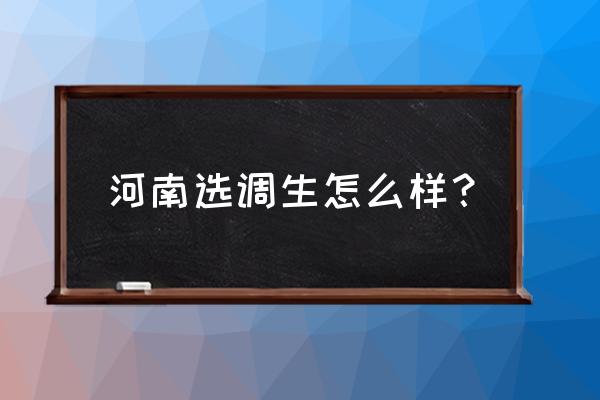 河南选调生有编制吗 河南选调生怎么样？